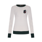 Castelbajac Women's Two-Color Jacquard Knit - White