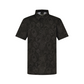Castelbajac Men's Full-Print Short-Sleeve Collared T-Shirt - Black