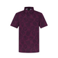 Castelbajac Men's Full-Print Short-Sleeve Collared T-Shirt - Purple