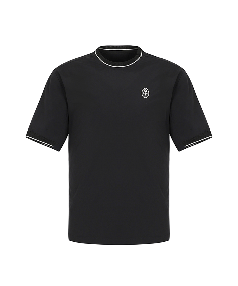 Castelbajac Men's Woven Short-Sleeve T-Shirt - Black