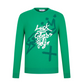 Castelbajac Men's Lettering Round Sweater - Green