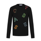 Castelbajac Men's Lettering Embroidered Round Neck Sweater - 2 Colors