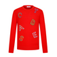 Castelbajac Men's Lettering Embroidered Round Neck Sweater - 2 Colors