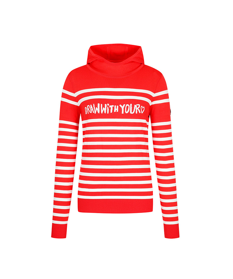 Castelbajac Women's Striped Sweater - Red