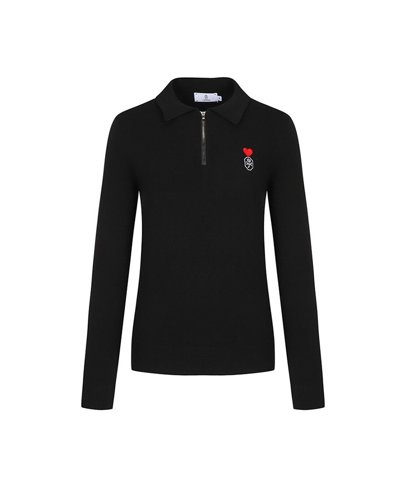 Castelbajac Women's Eri Half-Zip Sweater - Black