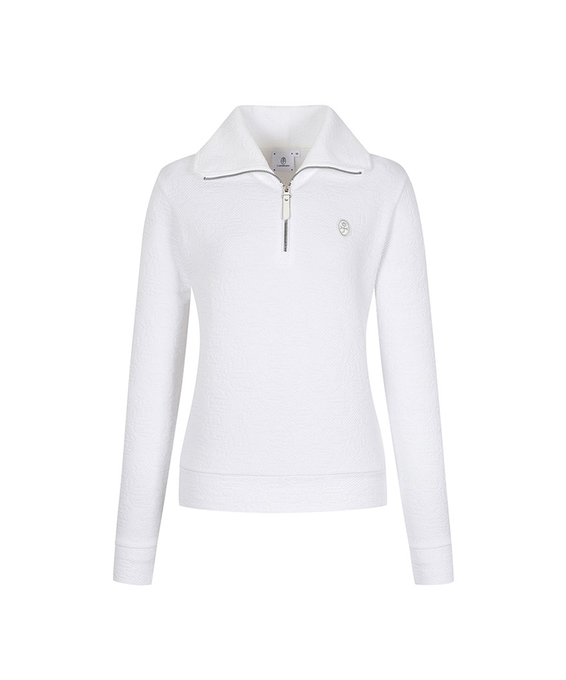 Castelbajac Women's Big Collar Jacquard T-Shirt - White