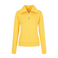 Castelbajac Women's Big Collar Jacquard T-Shirt - Yellow