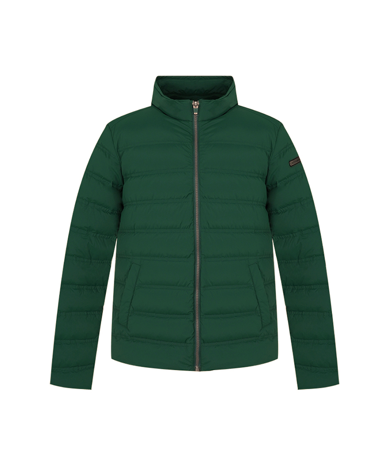 Men's Lightweight Duck Down Padded Jumper - Green