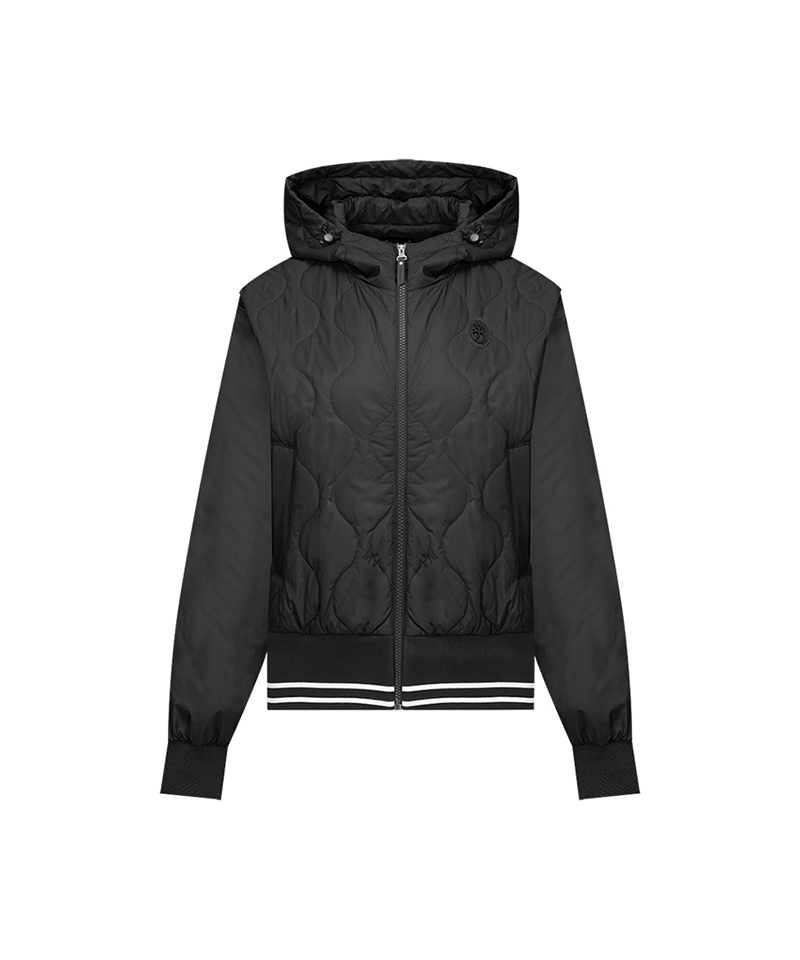 Castelbajac Women's Quilted Hooded Padded Jumper - Black