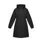Castelbajac Women's Black Line Quilted Hooded Long Padded Jumper - Black
