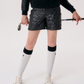 Castelbajac Women's Black Line Quilted Padded Shorts - Black