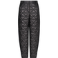 Castelbajac Women's Black Line Quilted Padded Jogger Pants - Black