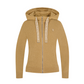 Castelbajac Women's Artwork Embroidered Hybrid Padded Zip-Up Hoodie - Beige