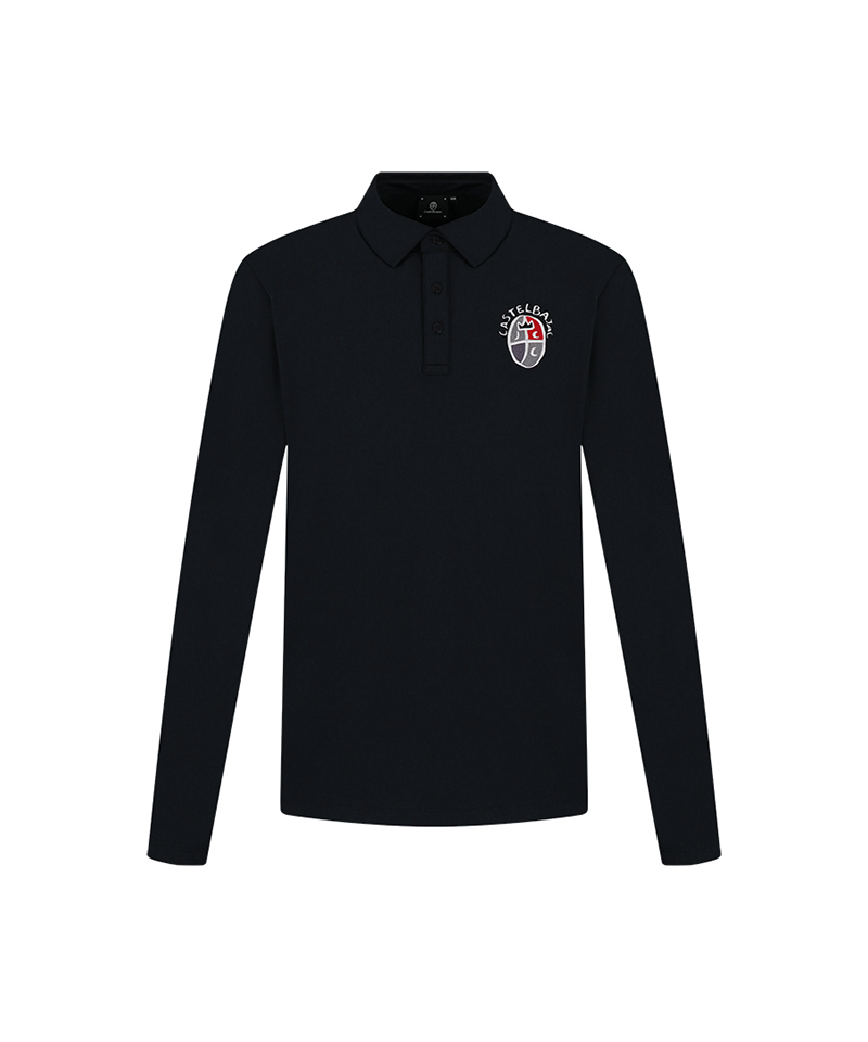 Castelbajac Men's Embroidered Point Basic Collar T-Shirt - Black