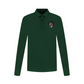 Men's Embroidered Point Basic Collar T-Shirt - Green