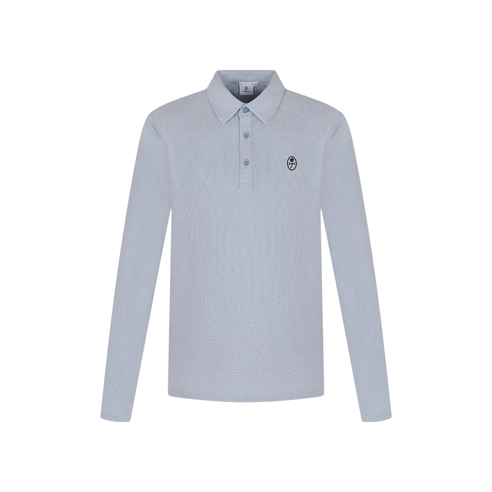 Castelbajac Men's Embroidered Two-Tone T-Shirt - Blue