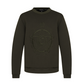Castelbajac Men's Symbol Embroidered Neoprene Sweatshirt - Khaki