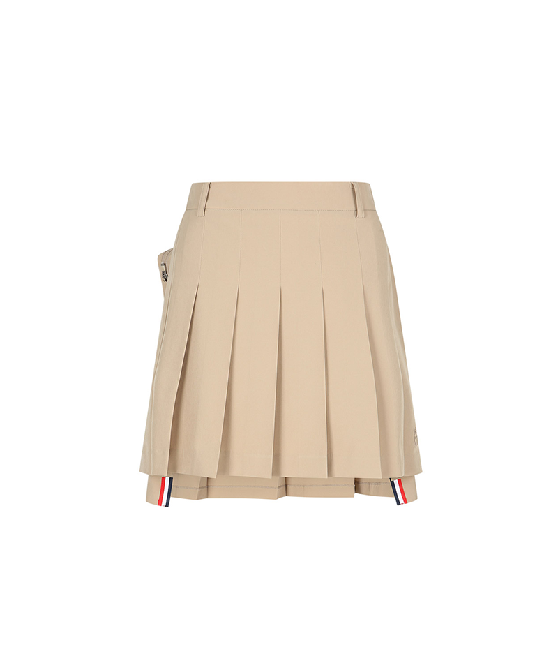 Castelbajac Women's Ball Pouch Pleated Culotte Golf Skirt - 3 Colors