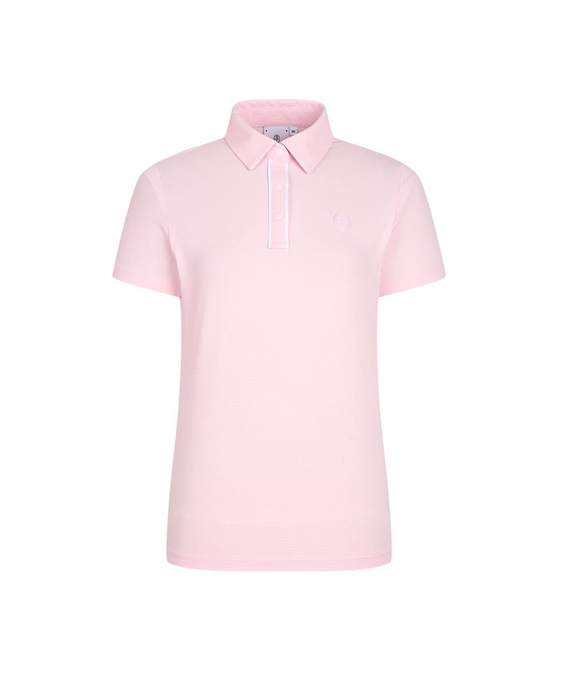 Castelbajac Women's Solid Color Block Collared Short Sleeve T-shirt - 4 Colors