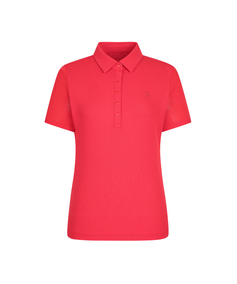 Castelbajac Women's Mixed Material Collared Short Sleeve T-shirt - 2 Color