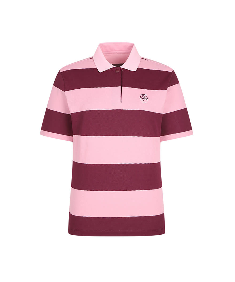 Castelbajac Women's Striped Collared Short Sleeve T-shirt - 2 Color