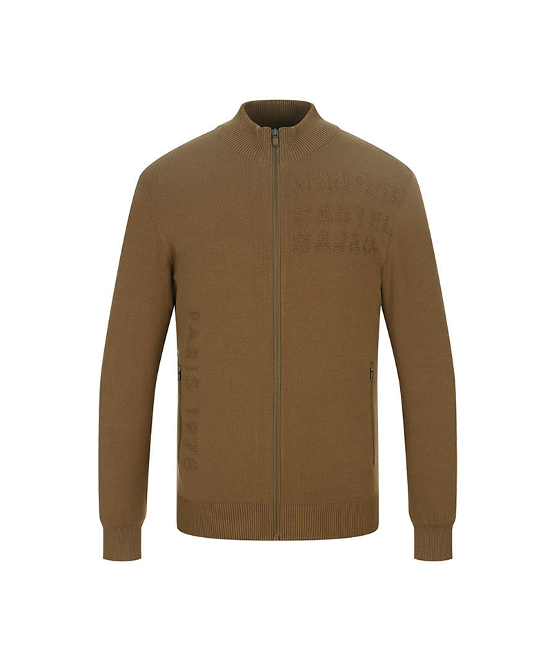 Castelbajac Men's Logo Zip-up Knit Cardigan - 2 Colors