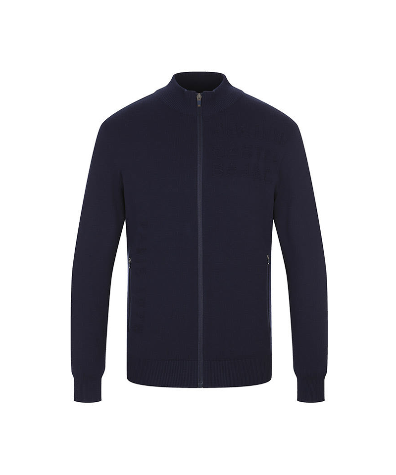 Castelbajac Men's Logo Zip-up Knit Cardigan - 2 Colors