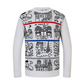 Castelbajac Men's Pattern Point Knit - 2 Colors