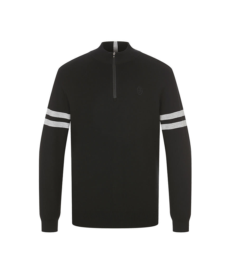 Castelbajac Men's Line Color Block Half-Zip Knit - 2 Color