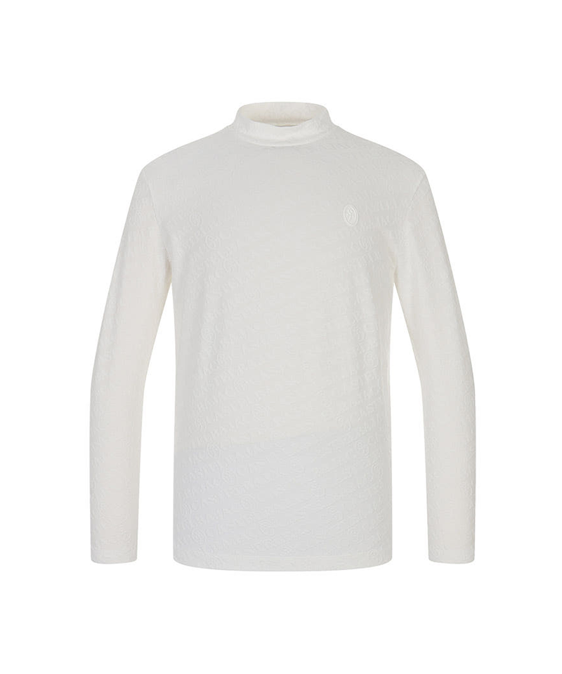 Castelbajac Men's Jacquard High-Neck T-Shirt - 2 Colors
