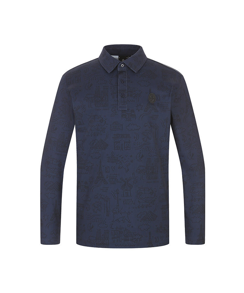 Castelbajac Men's Printed Collared T-shirt - 2 Colors