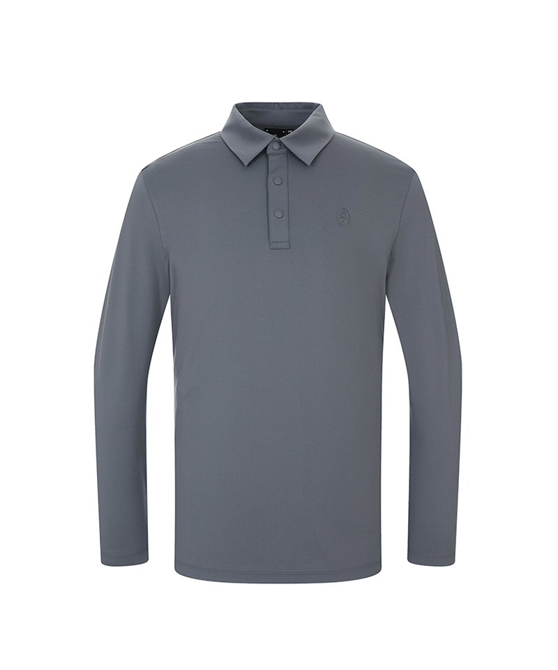 Castelbajac Men's Shoulder Logo Collar T-Shirt - Charcoal