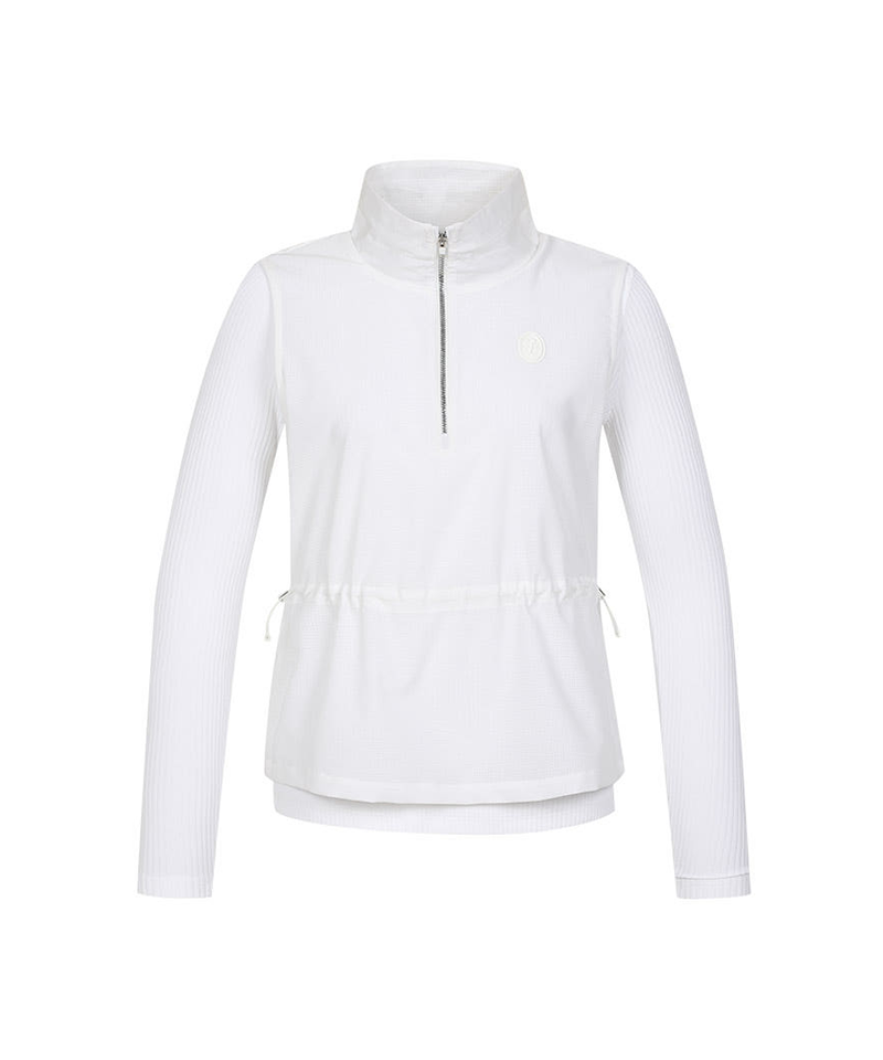 Castelbajac Women's Best Layered Half-Zip T-Shirt - 2 Colors