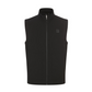 Castelbajac Men's Polyester Single-Layer Zip-Up Vest - Black