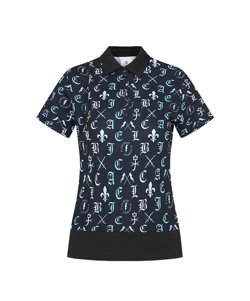 Castelbajac Women's Capsule Line Full-Print Short-Sleeve Collared Shirt - 2 Colors