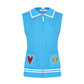 Castelbajac Women's Open Vest with Curly Knit - 2 Colors