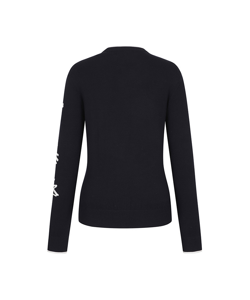Castelbajac Women's Lettering Point Sweater - Navy