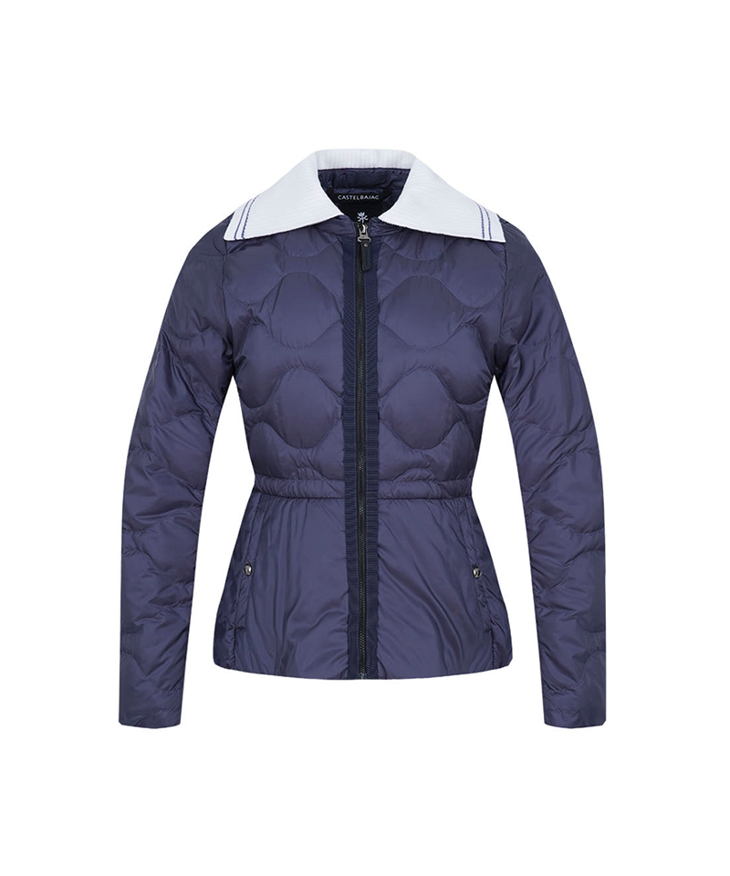 Castelbajac Women's String Quilted Down Jacket - D/Navy