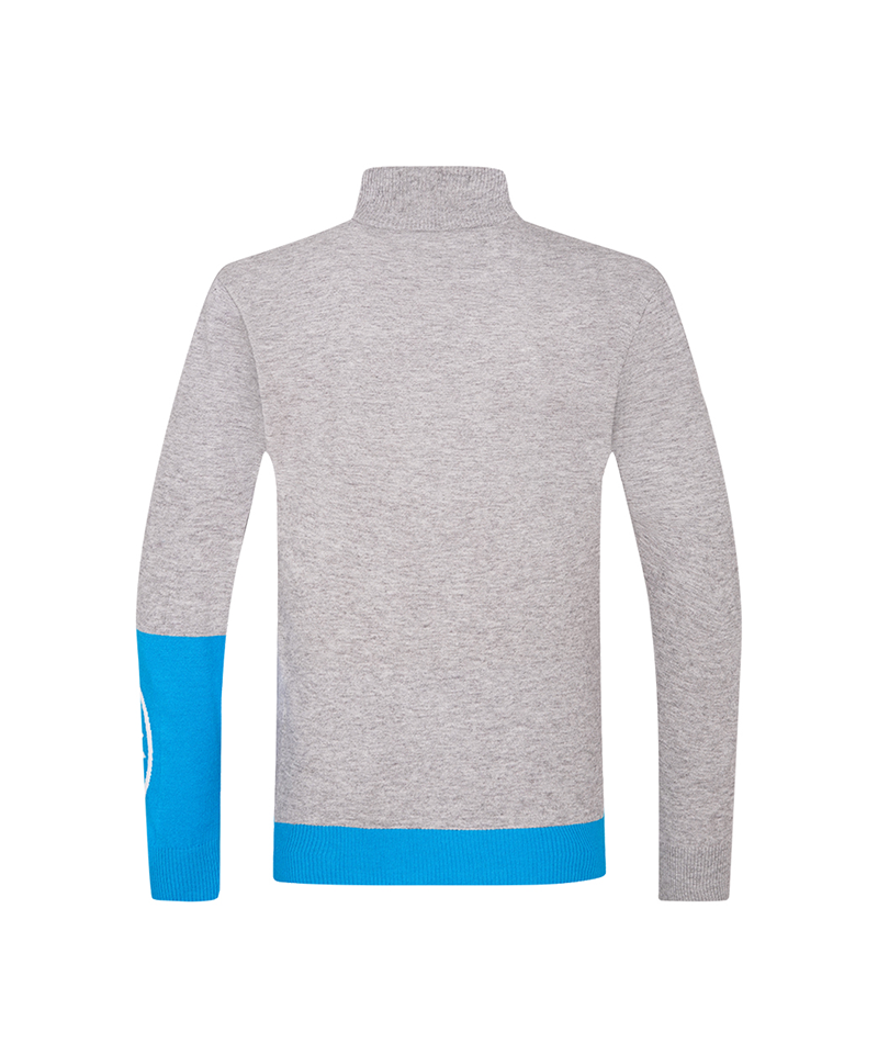 Castelbajac Men's Semi-Turtleneck Knit - M/Grey