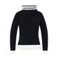 Castelbajac Women's Boucle Two-Color Hooded Sweater - Black