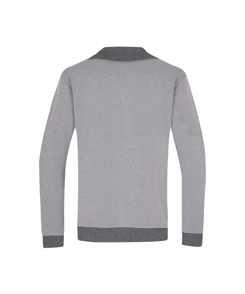 Castelbajac Men's Two-Tone Half-Zip Sweatshirt - M/Grey