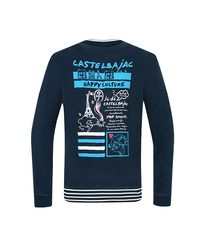 Castelbajac Men's One-Point Semi-Zip T-Shirt - D/Green