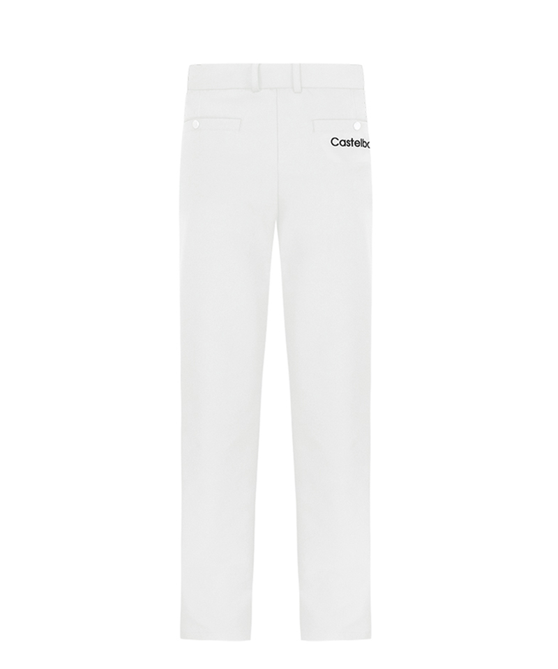 Castelbajac Men's Basic Slim Fit Pants - White