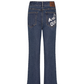 Castelbajac Women's Bootcut Fleece Denim - Navy
