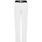 Castelbajac Women's Nylon Spandex Logo Band Slim Pants - White