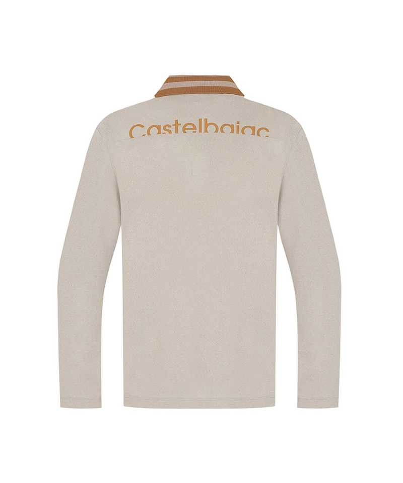 Castelbajac Men's Eri Point Long-Sleeve T-Shirt - Beige