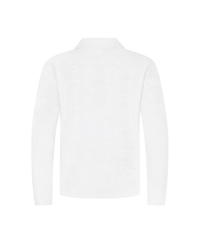 Castelbajac Men's Jacquard Long-Sleeve Eri T-Shirt - White