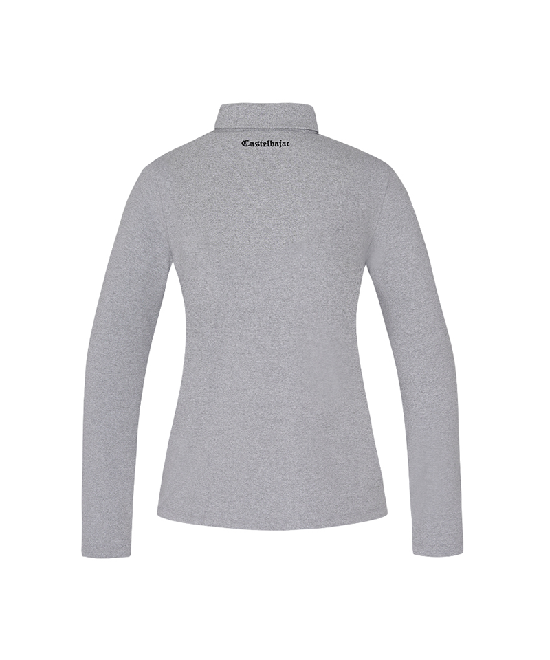Castelbajac Women's Chest Point Collar T-Shirt - M/Grey