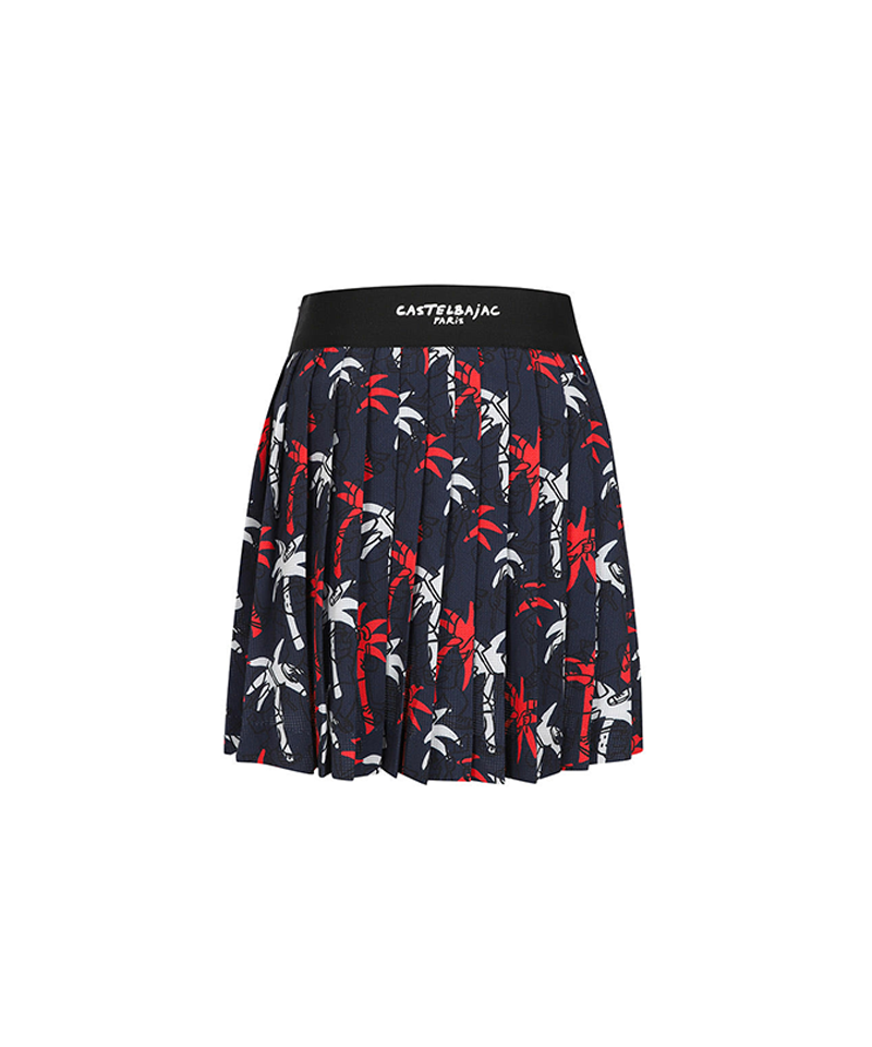 Castelbajac Women's Victory Pattern Pleated Culottes - 2 Colors