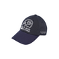 Castelbajac Men's Stripe Slogan Embroidery Point Ball Cap - Navy